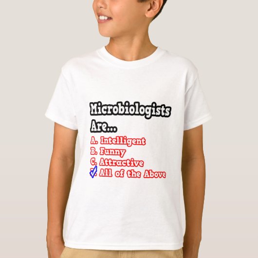 Mikrobiologe Quiz...Joke T-Shirt (Vorderseite)