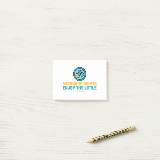 Mikrobiologen lieben die Kleinen Post-it Klebezettel (Auf Schreibtisch)