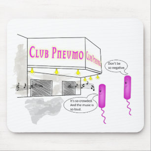 Mikrobiologie-Cartoon Mousepad