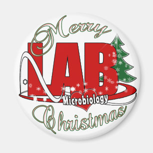 MIKROBIOLOGIE CHRISTMAS MEDIZINISCHE LABORTECH MAGNET