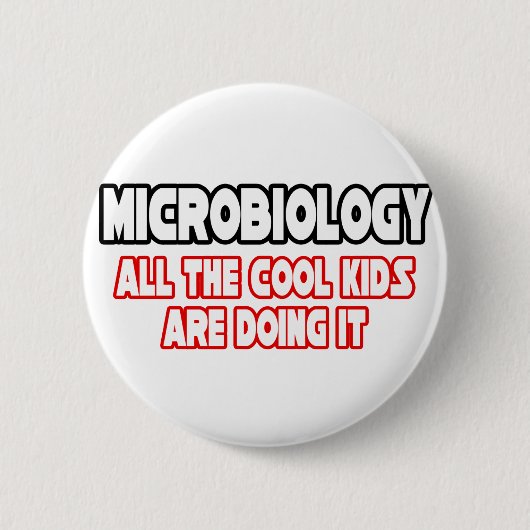 Mikrobiologie.. Coole Kinder Button (Vorderseite)