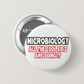 Mikrobiologie.. Coole Kinder Button (Vorne & Hinten)