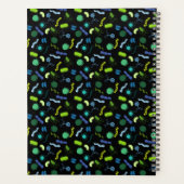 Mikrobiologie - Farbe auf schwarz Planer (Rückseite)