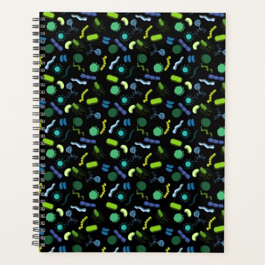 Mikrobiologie - Farbe auf schwarz Planer (Vorderseite)