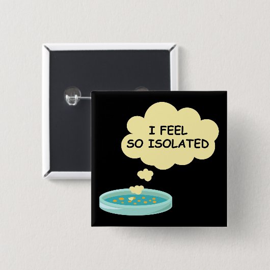 Mikrobiologie Funny Bacteria Labrador Ich fühle mi Button (Vorne & Hinten)