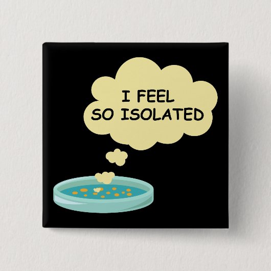 Mikrobiologie Funny Bacteria Labrador Ich fühle mi Button (Vorderseite)