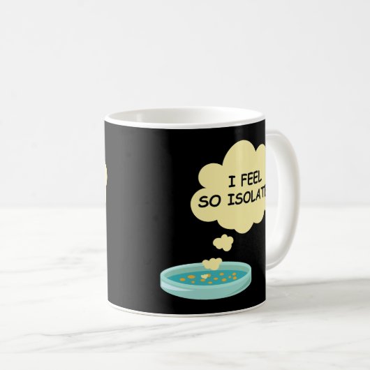 Mikrobiologie Funny Bacteria Labrador Ich fühle mi Kaffeetasse (VorderseiteRechts)