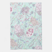 Mikrobiologie im Blau Geschirrtuch (Vertikal)