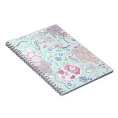 Mikrobiologie im Blau Notizblock (Rechte Seite)