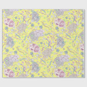 Mikrobiologie im Gelb Geschenkpapier (Flach)