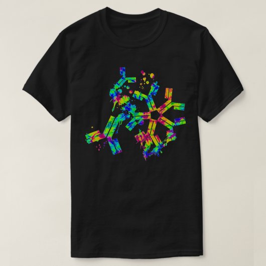 Mikrobiologie Immunologie Immunologische Gefärbte T-Shirt (Design vorne)