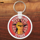 Mikrobiologie ist Power Schlüsselanhänger (Vorderseite)