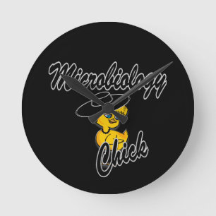 Mikrobiologie-Kick #4 Runde Wanduhr