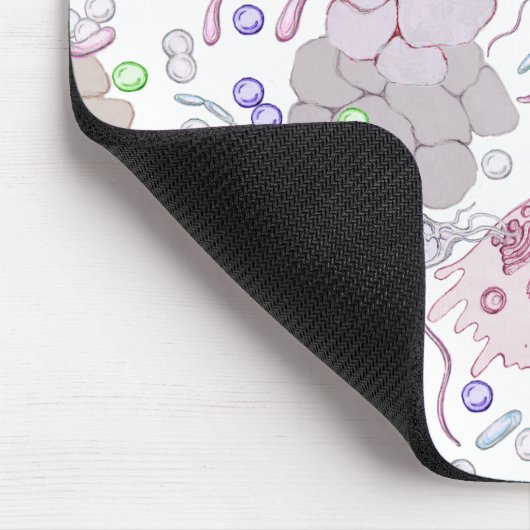 Mikrobiologie-Muster Mousepad (Ecke)