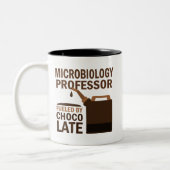 Mikrobiologie-Professor (lustiges) Geschenk Zweifarbige Tasse (Links)