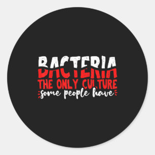 Mikrobiologie Runder Aufkleber