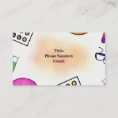 Mikrobiologie + Spritzer-Visitenkarten Visitenkarte (Rückseite)