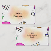 Mikrobiologie + Spritzer-Visitenkarten Visitenkarte (Vorne/Hinten)