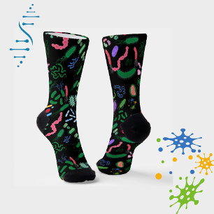 Mikrobiologiermuster Socken