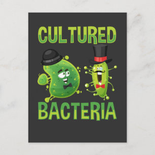 Mikrobiologische Kultur Bacteria Science Pup Postkarte