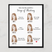 Mikroblading Aftercare Instruction Class Gerahmt Flyer (Hinten)