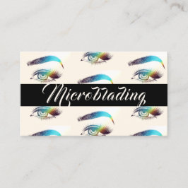 Mikroblading , Augenbrauen, Tattoo, bleibende Make Visitenkarte