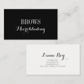 Mikroblading , Augenbrauen, Tattoo, bleibende Make Visitenkarte (Vorne/Hinten)