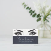Mikroblading , Augenbrauen, Tattoo, bleibende Make Visitenkarte (Stehend Vorderseite)