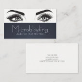 Mikroblading , Augenbrauen, Tattoo, bleibende Make Visitenkarte (Vorne/Hinten)