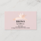 Mikroblading-Logos nach der Pflege Visitenkarte (Vorderseite)