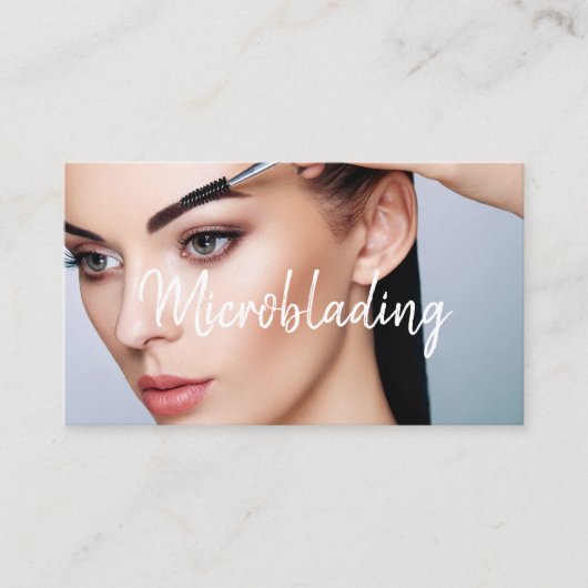 Mikroblading & Permanent Make-up Visitenkarte (Vorderseite)