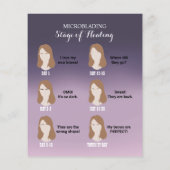 Mikroblende Aftercare Instruction Lila Ombre Flyer (Hinten)