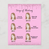 Mikroblende Aftercare Instruction Pink-Tropfen Flyer (Hinten)