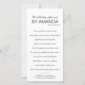 Mikroblende nach der Behandlung einfache weiße Anl Dankeskarte (Vorderseite)