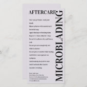 Mikroblende nach der Pflege Light Lavender Instruc Dankeskarte (Vorne/Hinten)