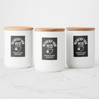 Mikrochip Ihre Haustiere Weinflaschen Etikett