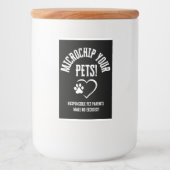 Mikrochip Ihre Haustiere Weinflaschen Etikett (Vorderseite)