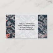 Mikrochip-Muster | Motherboard-Technologie Visitenkarte (Rückseite)