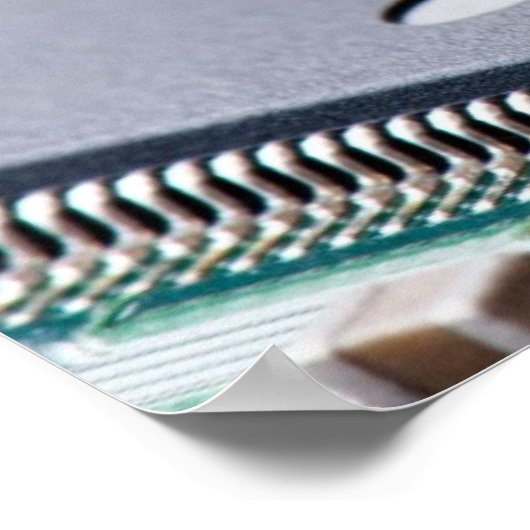 Mikrochip Poster (Ecke)
