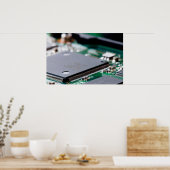 Mikrochip Poster (Küche)