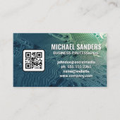 Mikrochip-Schalttafel | QR Code Business Card Visitenkarte (Vorderseite)