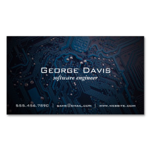 Mikrochip   Software Engineer Magnetische Visitenkarte