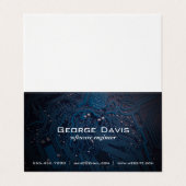 Mikrochip | Software Engineer Visitenkarten (Außenseite Aufgefaltet)