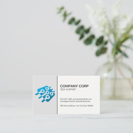 Mikrochip | Tech Terminkarte (Stehend Vorderseite)