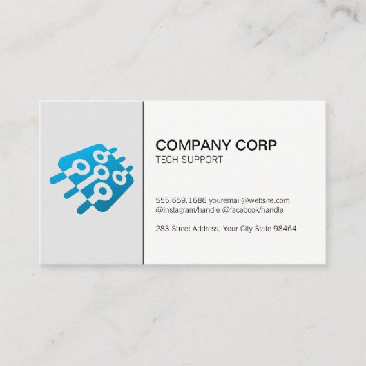 Mikrochip | Tech Terminkarte (Vorderseite)