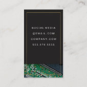 Mikrochip-Technologie | Neue Miete Visitenkarte (Rückseite)