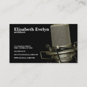 Mikrofon-Audiosignal Visitenkarte (Rückseite)