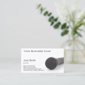 Mikrofon auf dem Boden Visitenkarte (Stehend Vorderseite)