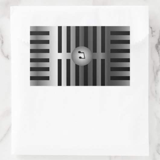 Mikrofon-Aufkleber Rechteckiger Aufkleber (Tasche)