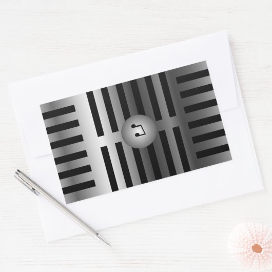 Mikrofon-Aufkleber Rechteckiger Aufkleber (Umschlag)